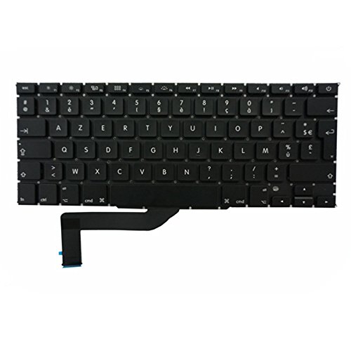 OLVINS New Replacement Keyboard FR France French for Macbook Pro Retina 15" A1398 FR Keyboard 2013 2014 2015