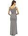 PattyBoutik Mama Striped Scoop Neck Maternity Maxi Dress (Black and White M)