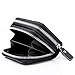 MaxGear Leather Credit Card Wallet Credit Card Holder with Zipper Genuine Leather Credit Card Protector RFID Zip Around Wallet