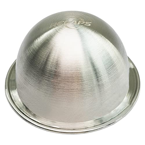 Photo 1 of RECAPS Only 1 Stainless Steel Refillable Filter Reusable Pod Compatible with Vertuoline Coffee Makers BUT Not All 14oz 410ml (Only 1 Pod, Aluminum Seals Lids excluded)