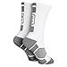 Athletic Half Cushioned Crew Socks | Mid Calf | White | Custom Team Number