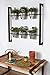 Kate and Laurel Groves Indoor Vertical Herb Garden Hanging 6 Pot Wall Planter, Blackthumb 3