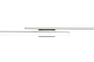 PRESDE 32in Dimmable LED Vanity Light Fixtures Modern Lighting for Bathroom Brushed Nickel （Cold White 6000K）