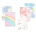 IMagicoo 60 Lined Writing Stationery Paper Cute Colorful Letter Set, 5 Different Style (10.04 x 7.09)