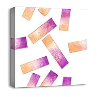 Canvas Wall Art Abstract Color Canvas Prints Home Artwork Decoration for Living Room,Bedroom - 12x12 inches