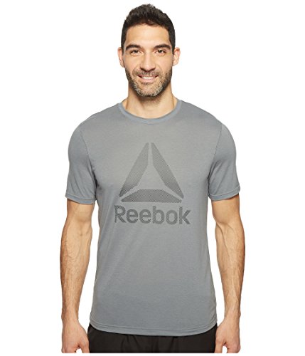 Reebok men s workout ready sup 2.0 tee, alloy, large
