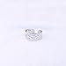 VIKI LYNN Toe Ring for Women 925 Sterling Silver Adjustable Open Ring Tail Ring Foot Jewelry Summer Beach Birthday Mother’s Day Valentine's Day Gift for Women, Friend, Her Silver