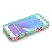 Note 5 Case, Galaxy Note 5 Case, CexCob Orchid Vintage Floral [Hybrid 3 in 1 Impact Resistant Shockproof Protective] Silicone & Plastic Defender Armor Combo Case for Samsung Galaxy Note 5, Mint