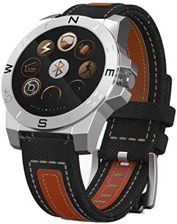 WYL Smart Sports Bracelet Fitness Tracker Outdoor Hiking Riding round Screen Stainless Steel Men and Women Smart Watch for Android and Ios-1.3Inch