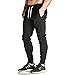 Donhobo Men's Elastic Cuffed Casual Drawstring Training Jogger Athletic Pants Sweatpants