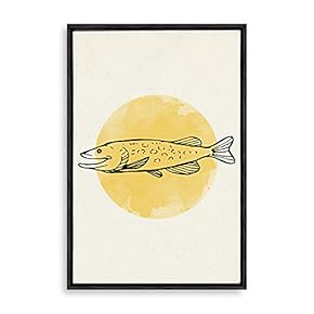 Framed Geometric Pattern Home Artwork for Living Room Bedroom