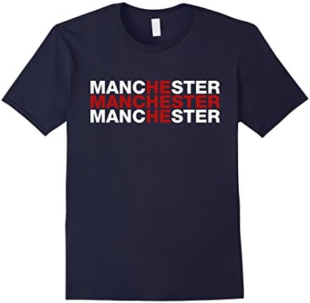 Men's Manchester England Flag Shirt - Manchester T-Shirt XL Navy