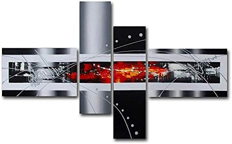 Sweety Decor 100% Handpainted Modern Abstract Painting on Canvas Stretch and Frame Ready to Hang