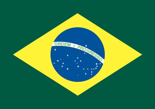 Annin Flagmakers Model 190842 Brazil Flag 3x5 ft. Nylon SolarGuard Nyl-Glo 100% Made in USA to Official United Nations Design Specifications.