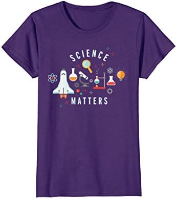 Womens Neil deGrasse Tyson Science Matters T-shirt DK XL Purple