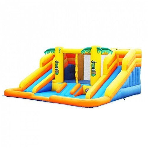 Blast Zone Rainforest Rapids Inflatable Water Park with Blower Dual