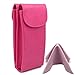 MyEyeglassCase Pink Double Eyeglass Case | Semi Soft Glasses case with magnetic closure | Dual Eyeglass Case for Women & Men (IP822 Pink2)
