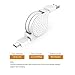 Retractable USB Type C Cable (2 pack, 3.3ft/1m) Fireor USB C to USB Male A Data Sync & Fast Charging Cable for Samsung Note 8, Galaxy S8 Plus, LG G5 G6 V30 V20, Google Pixel, MacBook Pro 2016