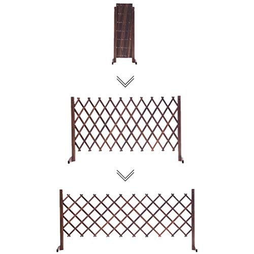 Zaun verdickte versenkbare Holzzaun Garten Gitter Dekoration Hundezaun Hof Leitplanke (Size : 40x140cm) – Bild 7