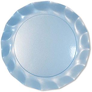 Sophistiplate 43Pp2 Petalo Paper Salad/Dessert Plates, Pearly Blue (Pack of 20)