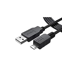 PWR+ UL Listado 6 pies cable de alimentación USB para Fire TV Stick Intel ordenador, Roku, Chromecast y azulle acceso de calidad Asus VivoStick Mini, Cloud Cam PC Data Sync cable de carga, 10 FT negro