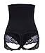 Gotoly Hourglass Figure Butt Lifter Shaper Panties Tummy Control High Waisted BoyShort (M/L, Black(Hip Abundant))