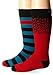 Lorpen Kid's Merino Wool Ski Sock (Medium, Red and Blue)