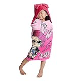 L.O.L. Surprise! Soft Cotton Hooded Bath Towel Wrap 24" x 50" Pink