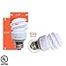 Xtricity Compact Fluorescent Light Bulb T2 Spiral, E26 Base, 9W (40 Watt Equivalent), 2700k Soft White, 540 Lumens, CFL, 120V - UL Listed, (4 Pack)