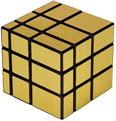 Fiddlys High Stability Stickerless Speed Cube (Golden Mirror)