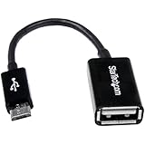 StarTech.com 5in Micro USB to USB OTG Host Adapter - Micro USB Male to USB A Female On-The-GO Host Cable Adapter