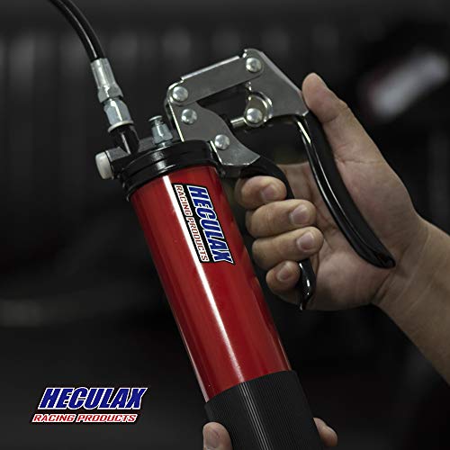 AcPulse HECULAX Grease Gun,7000PSI Heavy Duty Deluxe Pistol Grease Gun with 18" Flex Hose,Easy Operation - Thumbnail 6