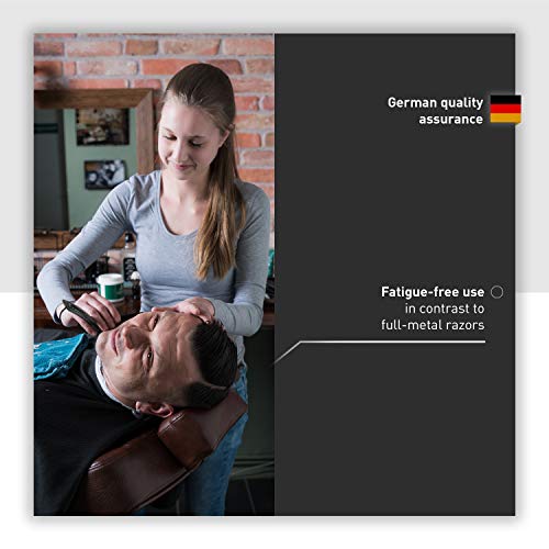 Straight Razor urwunder - Shavio- German Safety Shaver - 4-Pin Blade Holder (Black arm/Black Wood) - Thumbnail 2