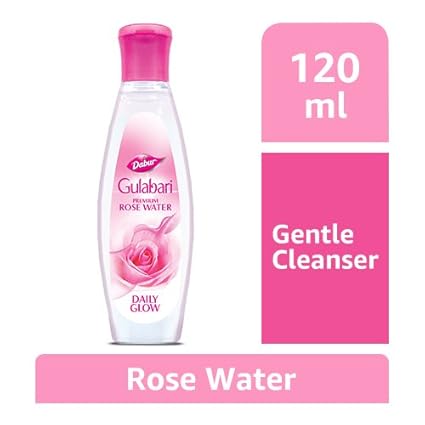 Dabur Gulabari Premium Rose Water (Paraben Free Skin Toner) 120 ml