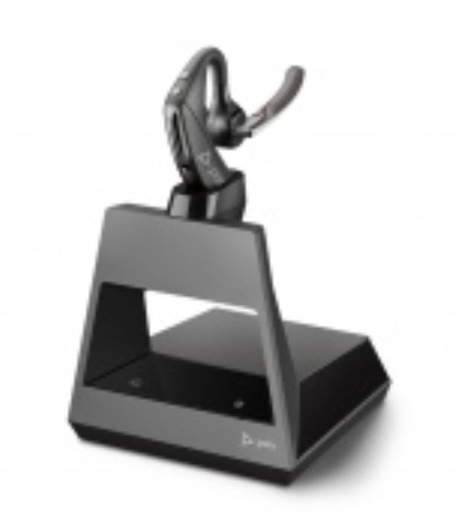 Plantronics - Voyager 5200 Office (Poly) - Bluetooth Over-the-Ear (Mono) Headset - Sound Guard-Noise Canceling Mic-Connects to Deskphone/PC Mac-Works with Teams, Zoom & more