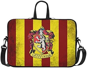 Hogwarts Houses Sleeve Case Messenger Bag for Laptop 10" 11" 13" 14" 15" 15.6" 17" Macbook Microsoft Surface Pro (Gryffindor, 14" / 14.1")