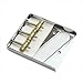 TStoy New Chrome 3 Copper Saddle Ashtray Bridge For Telecaster TELE Electric Guitar