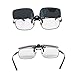Cyxus Flash Polarized Mirrored Sunglasses Clip-On Glasses, Men & Women [Silver Flash]