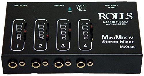 Rolls mx44s mini mix iv 1/4 and 1/8 mixer