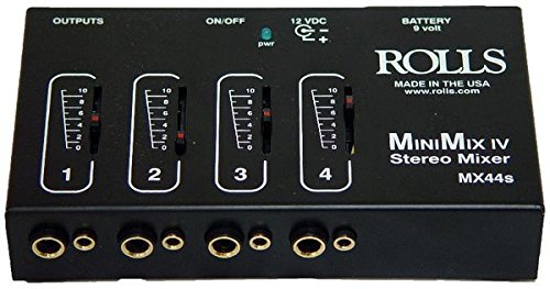 rolls MX44S Mini Mix IV 1/4 and 1/8 Mixer