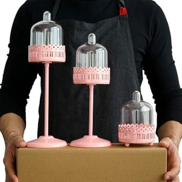 Generic Sweetgo Pink Cake Stand Cupcake Tray Birdcage Birthday
