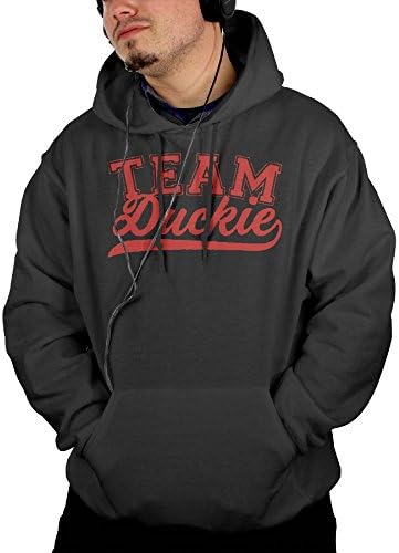Men's TEAM DUCKIE - Mallard Blane Pink Doctor Leisure Casual Style Hoodie Hoodies Size XXL Black