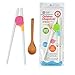 Zehhe 5 Pairs Easy to Use Cheater Training Chopsticks for Children and Adults , 1 Pcs Wood Spoon (5pairs)
