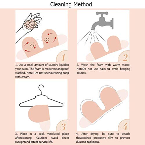 MITALOO Push Up Strapless Sticky Adhesive Invisible Backless Bras Plunge Reusable Magic Bra for Women Beige - Thumbnail 5