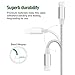 iPhone Cable,AOFU Lightning Cable 4Packs 3FT 6FT 6FT 10FT to USB Syncing and Charging Cable Data Nylon Braided Cord Charger for iPhone 7/7 Plus/6/6 Plus/6s/6s Plus/5/5s/5c/SE and more (Silver&White)