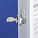 Durable Key Safe Box 72 - Wall Mounted Turn Lock Key Holder Holds 72 Key Clip Keys - Securely Lock Keys - Aluminum Silver Key Safe Including 6 Key Clip Tags