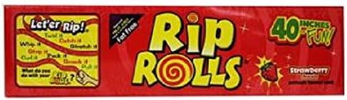 RIP ROLLS STRAWBERRY 1.4 oz Each ( 24 in a Pack )