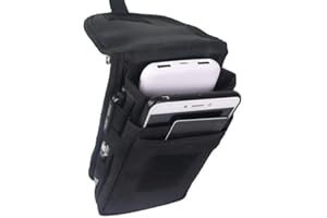 Portable Sports Fanny Pack, Multifunctional Hiking Phone Waist Bag for Men, Travel Passport Holder Outdoor Running Belt (Blac
