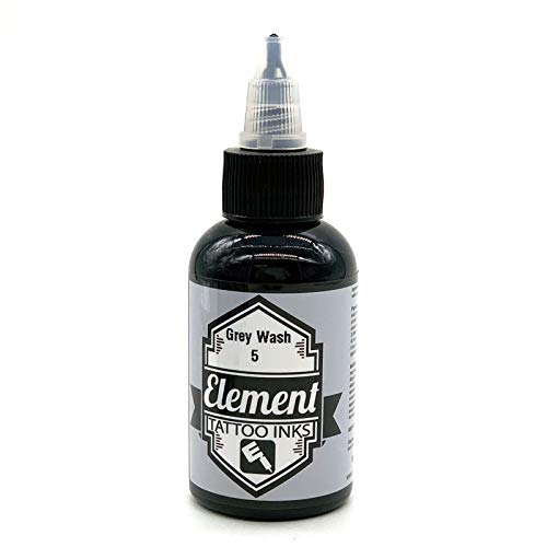 Element Tattoo Supply - Gray Wash Tattooing Inks 6 Bottles 2 OZ Pigment (Set 6-Shades)