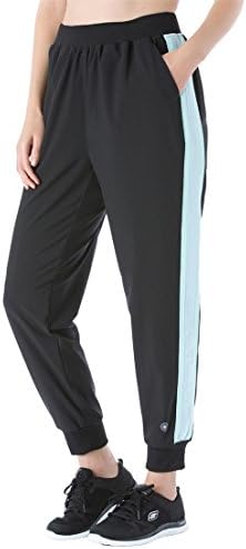 Fullbeauty Sport Women's Plus Size Side Stripe Jogger Black,30/32